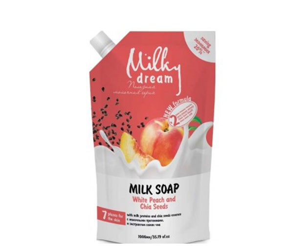 Milky Dream liquid soap white peach and chia seeds 1000 ml